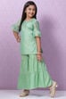 Yellow Art Silk Straight Kurta Set image number 6