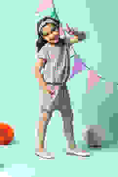 Turquoise Rayon Straight 2 Piece Set image number 3