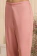 Pink Silk A-Line Embroidered Suit Set image number 2