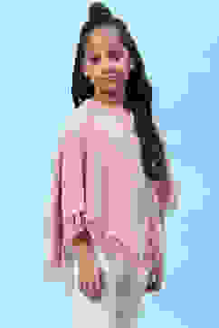 Pink Nylon Yarndyed Top image number 2