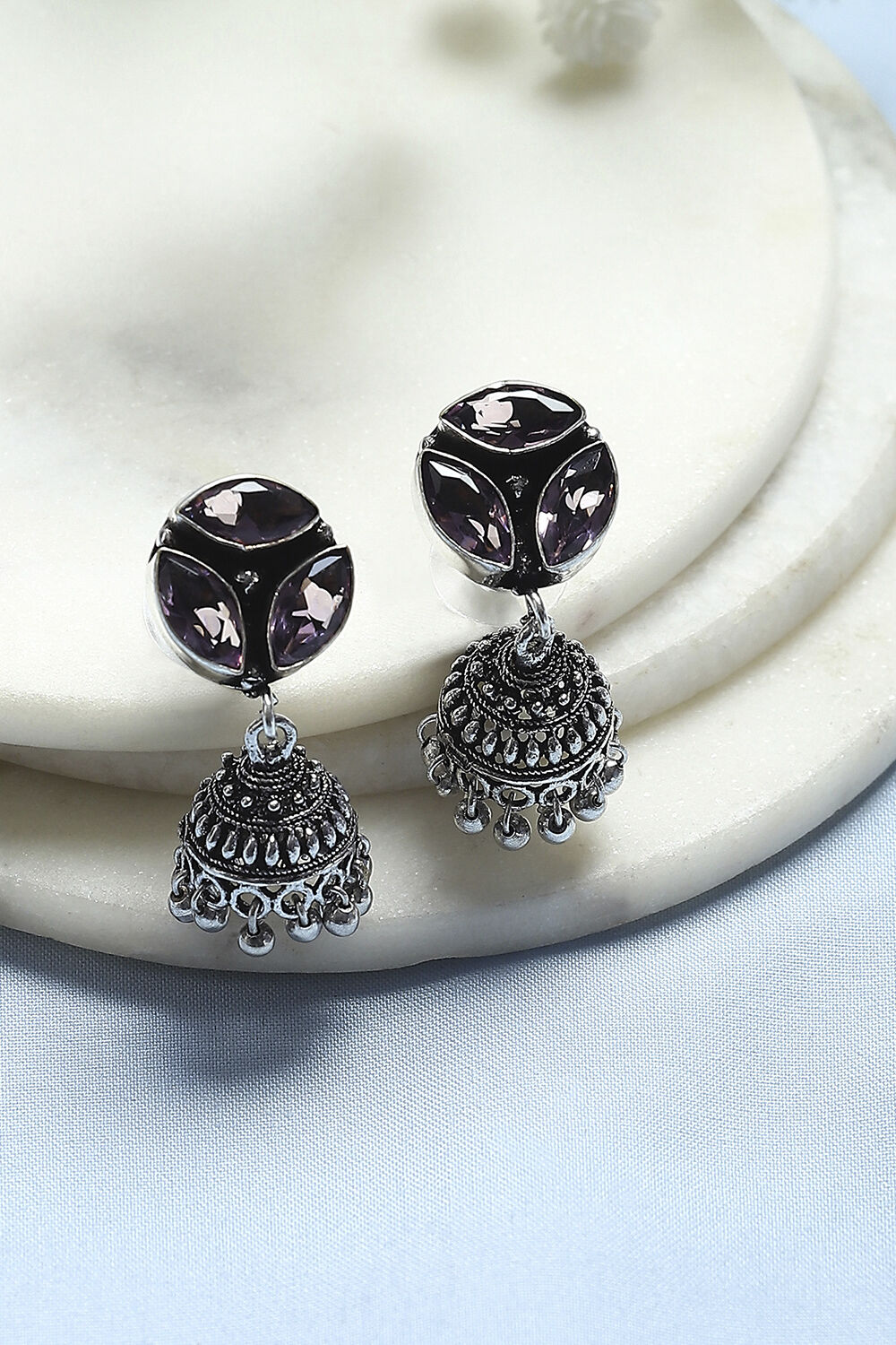 Light Purple Stone Earrings image number 0