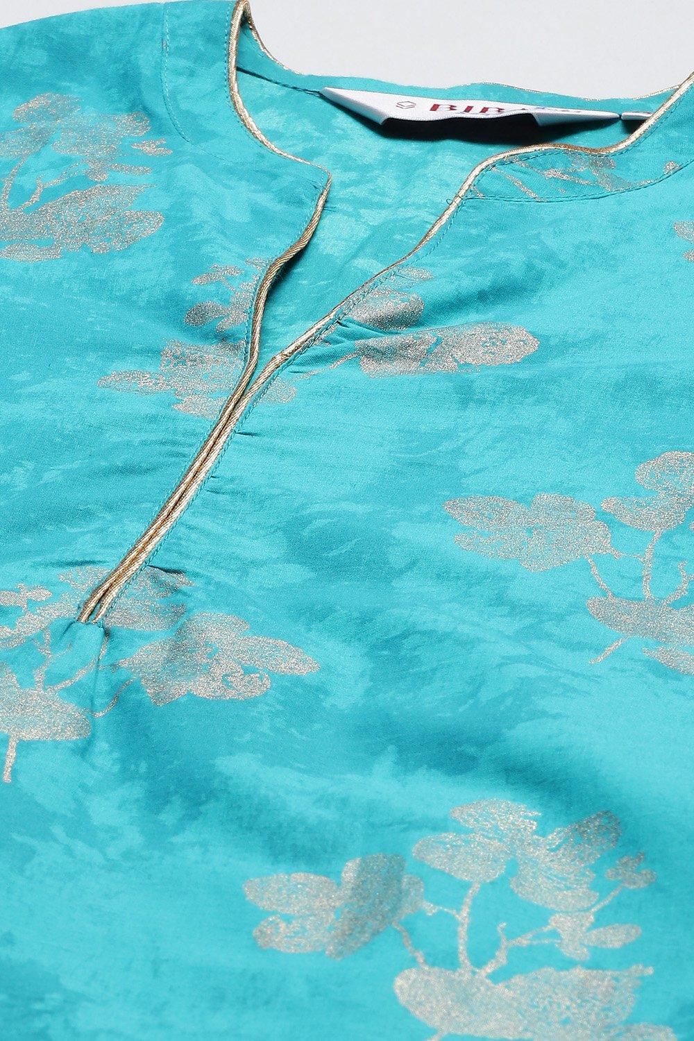 Mehndi Cotton Straight Kurta Palazzo Suit Set image number 2