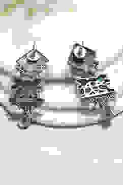 Green Brass Drop & Danglers image number 2