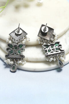 Green Brass Drop & Danglers image number 2