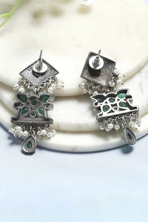 Green Brass Drop & Danglers image number 2