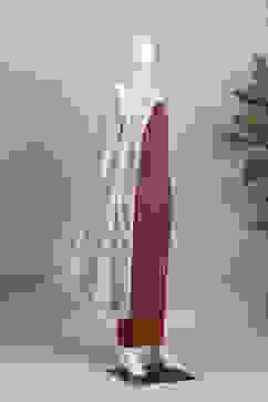 Red Cotton Printed Embroidered Unstitched Suit Set image number 4