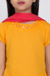 Yellow Cotton Lehenga Set image number 1