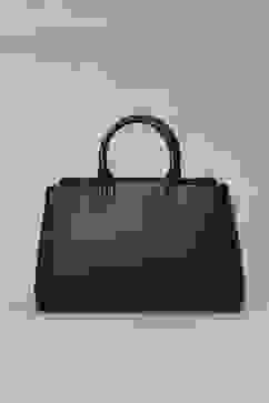 Black PU Satchel image number 2