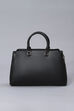 Black PU Satchel image number 2