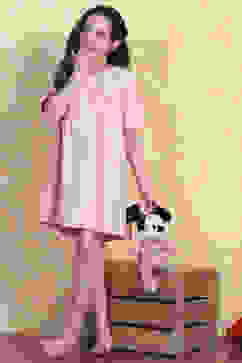 Pink Cotton Yarndyed Sleepwear image number 0