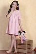 Pink Cotton Yarndyed Sleepwear image number 0