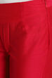 Pink Poly Viscose Straight Kurta Slim Pant Suit Set image number 4