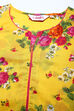 Yellow Cotton Double Layered Kurta Churidar Suit Set image number 1