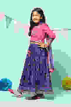 Pink Purple Viscose Short Kurta Yarndyed Suit Set image number 5