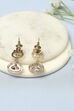 Gold Kundan Festive Drop & Danglers image number 2