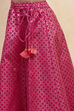 Black Polyester Lehenga Set image number 2