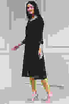 Black Metallic Pattern Straight Kurta image number 2