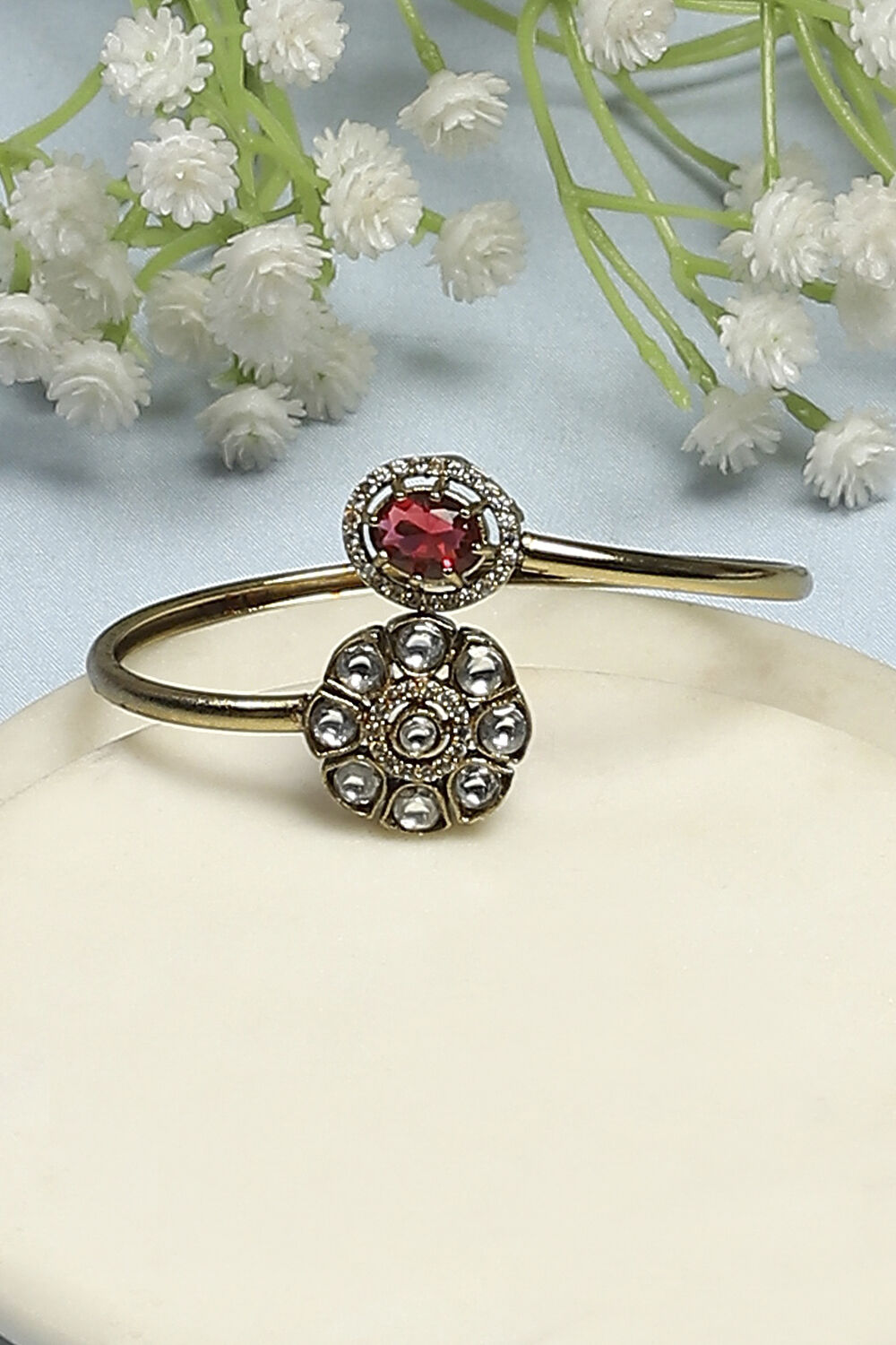 Red Brass Bracelet image number 0