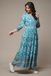 Orange Rayon Tiered Dress image number 4