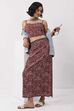 Blue Cotton Printed Skirt image number 0