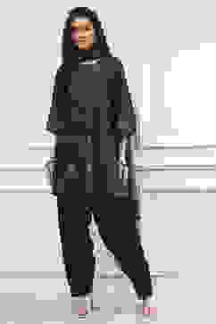 Brown Printed Straight Suit Set image number 3