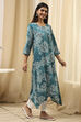 Blue Rayon Viscose  Kurta image number 3