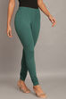Yellow Cotton Lycra Churidar image number 3