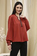 Black Solid Straight Top image number 4