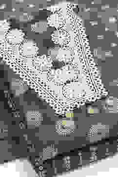 Green Cotton Unstitched Suit Set image number 6