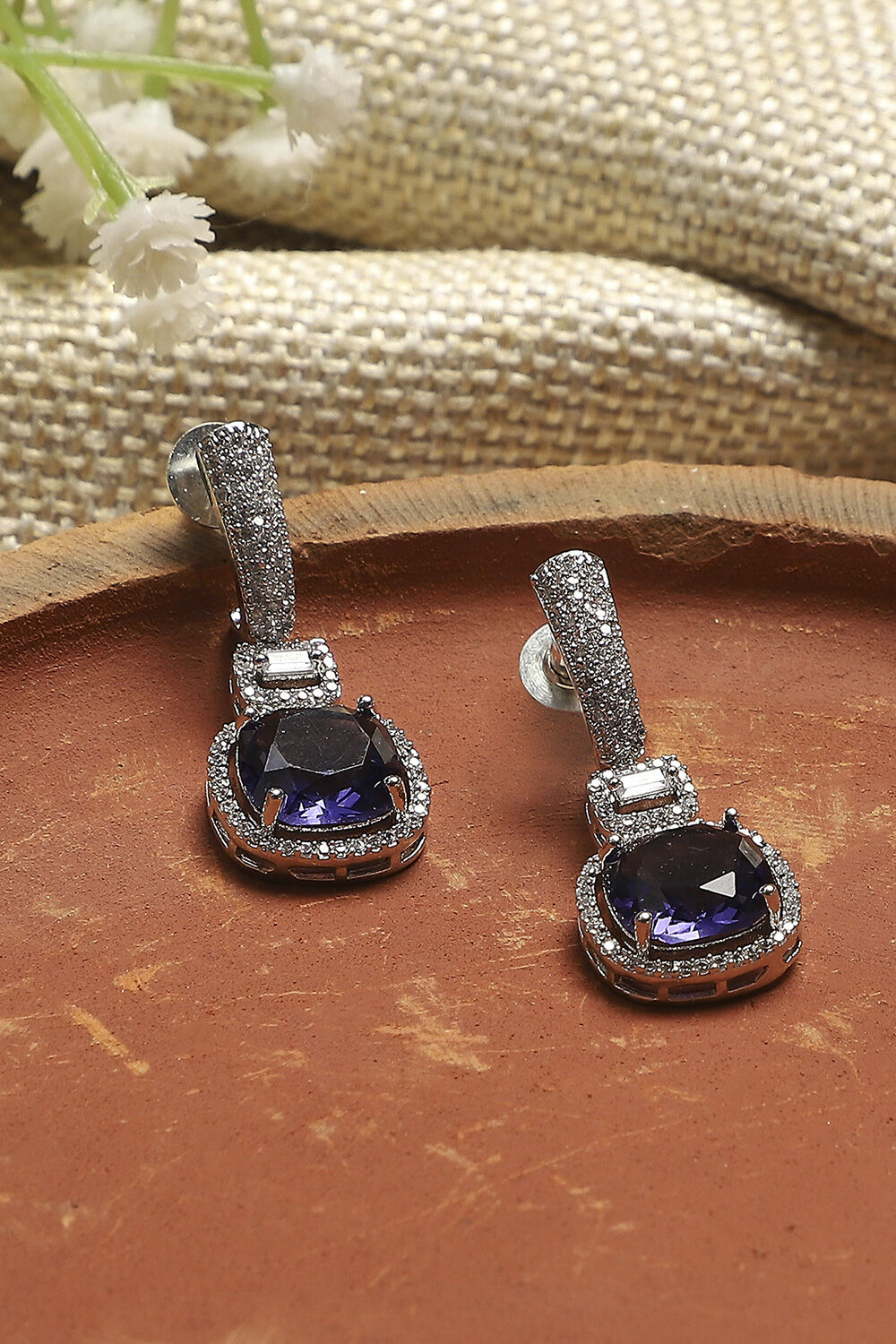 Purple Alloy Drop & Danglers image number 0