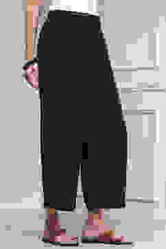 Charcoal Viscose Rayon Straight Solid Palazzo Pants image number 3