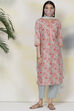 Tea Green Poly Metallic Straight Suit Set image number 6