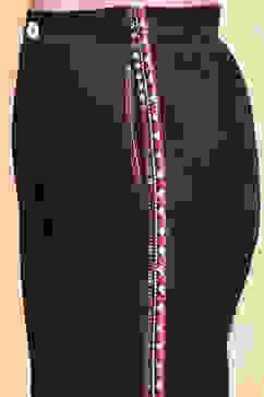 Red-Black Viscose Blend Shirt Set image number 2