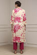 Pink Viscose Rayon A-Line Kurta image number 3