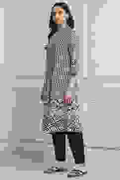 Black Viscose Rayon A-Line Kurta image number 3