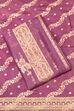 Purple Jacquard Traditional Weaving Unstitched Suit Set image number 1