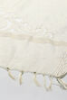 Off White Tissue Unstitched Suit set image number 4
