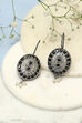 Oxidised Black Brass Earrings image number 0