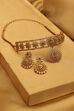 Gold Plated Brass Choker Necklace Set image number 0