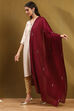 Wine Polyester Dupatta image number 2