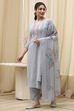 Pch Cotton Schiffly Unstitched Suit Set image number 4