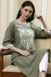 Maroon Cotton Dyed Straight Kurta image number 0