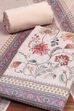Peach Linen Unstitched Suit Set image number 1