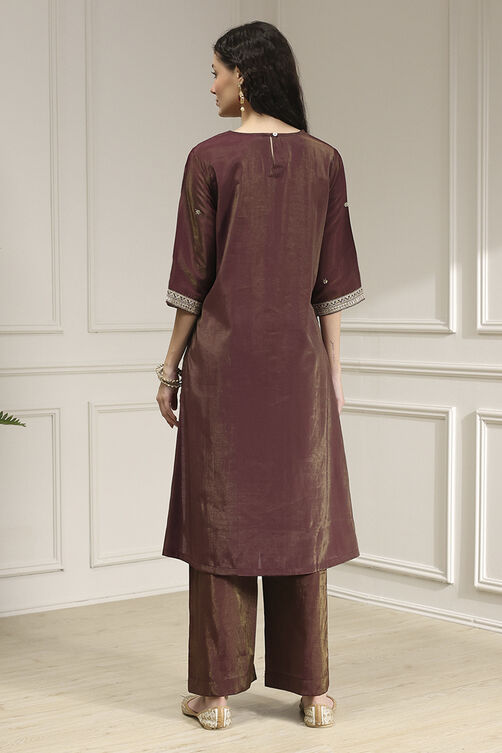 Green Viscose Rayon Straight Solid Suit Set image number 4