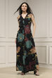 Black Viscose Rayon Straight Printed Jumpsuit image number 5