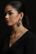 Oxidized And Nude Earrings image number 0