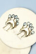 Gold Brass Earrings image number 2