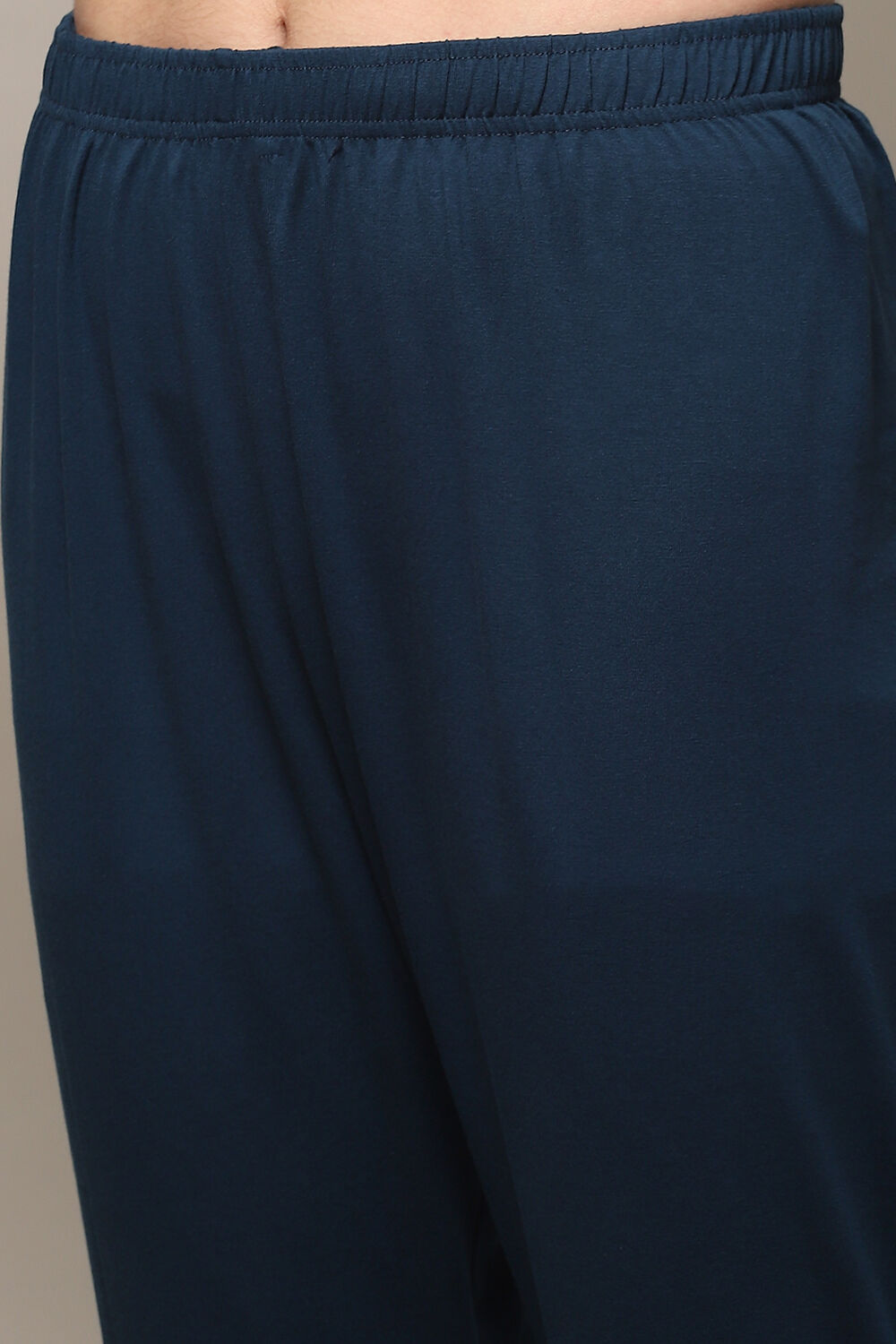 Black Cotton Blend Straight 2 Piece Set image number 2