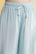 Blue Yarndyed Sequined Kalidar Kurta Set image number 2