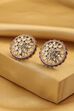 Red Gold-Plated Brass Stud Earrings image number 0